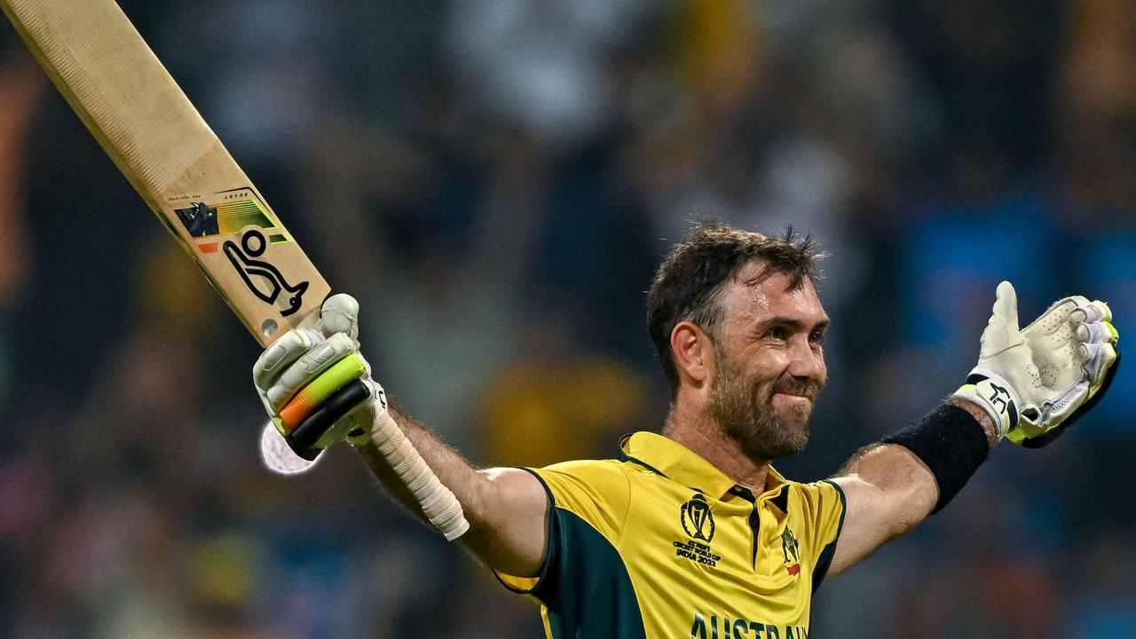 Glenn Maxwell has produced two of the most electrifying innings in World Cup history in the past month. Picture: AFP