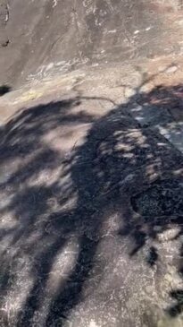 Environmental vandalism at Mt Beerwah in the Glass House Mountains National Park