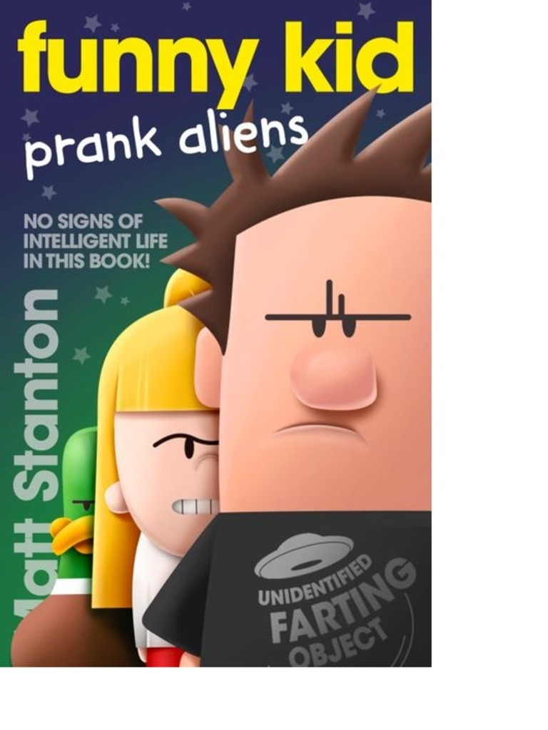 Children’s author Matt Stanton narrates his own books, including the latest in his best-selling series Funny Kid: Prank Aliens. Picture: HarperCollins