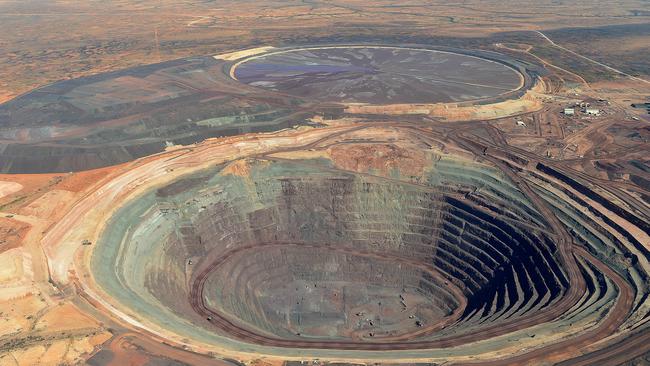 An open cut gold mine in South Australia. Picture: Bianca De Marchi