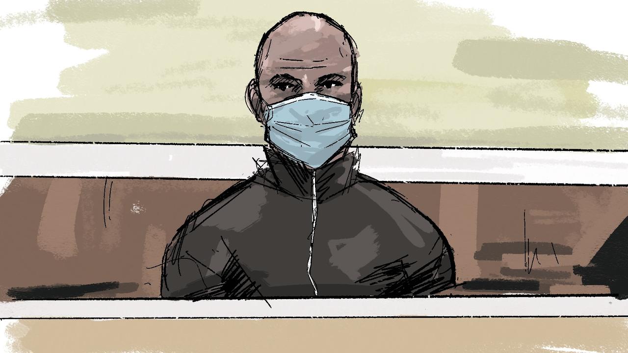 Mark Buddle appeared for a brief hearing at Melbourne Magistrates Court. Artwork: Mollie McPherson/NCA NewsWire