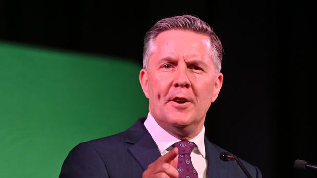 LAUNCESTON, TASMANIA, NewsWire Photos. 23 FEBRUARY, 2025. Health Minister Mark Butler, speaking before the Prime Minister was to make a major speech about Laborâs plan to Build Australiaâs Future and Strengthening Medicare. Picture: NewsWire/ Scott Gelston