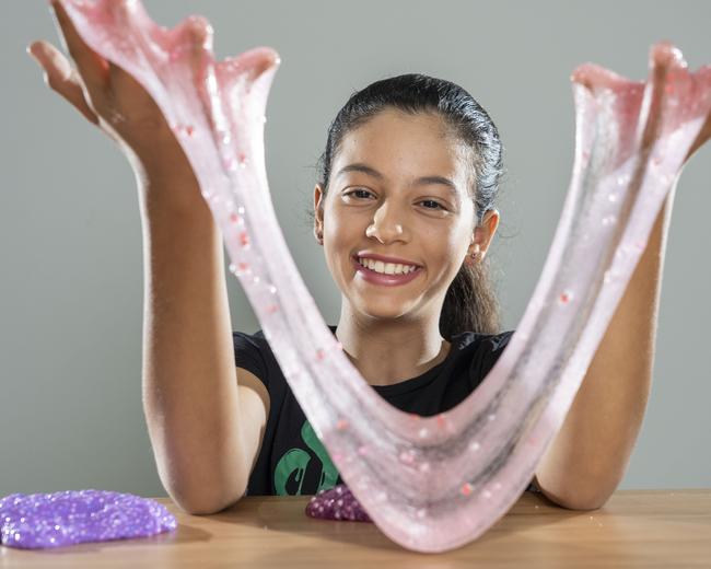 Vanessa Iglis has been preaching the world of slime through her new business. Picture: Matthew Vasilescu