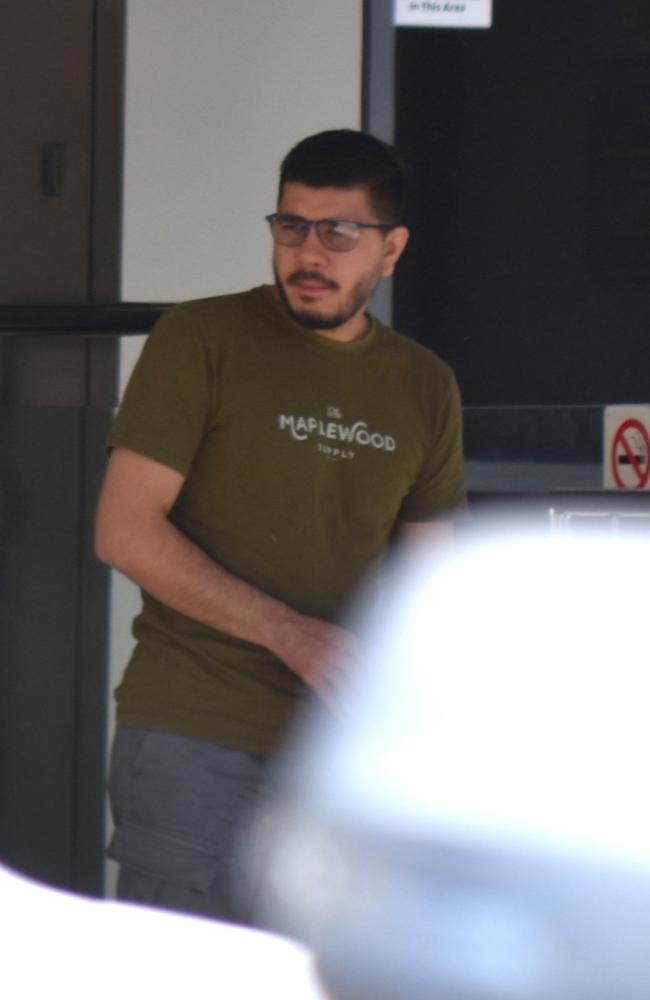 Qais Ahmad Aziz leaving the Toowoomba courthouse after pleading guilty to strangling and hitting his ex-wife over a dinner dispute.