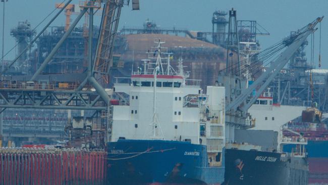 A case of COVID-19 was confirmed aboard the cattle ship 