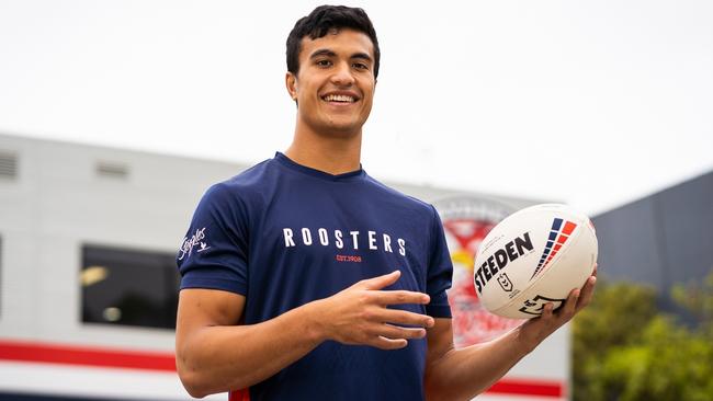 Sydney Roosters young gun Joseph Suaalii is set to make his debut. Picture: Roosters Digital