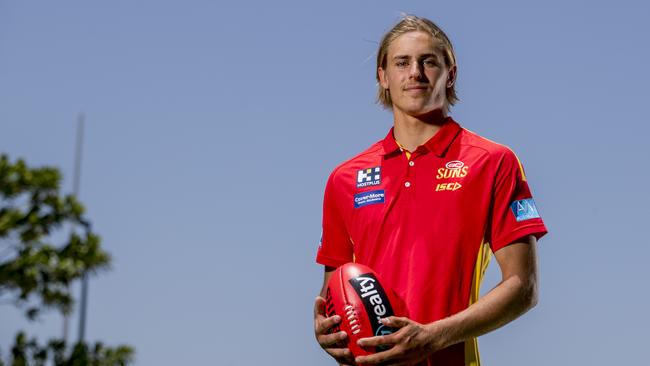 The Gold Coast Suns 2019 new recruits and draftees. Jeremy Sharp. Picture: Jerad Williams