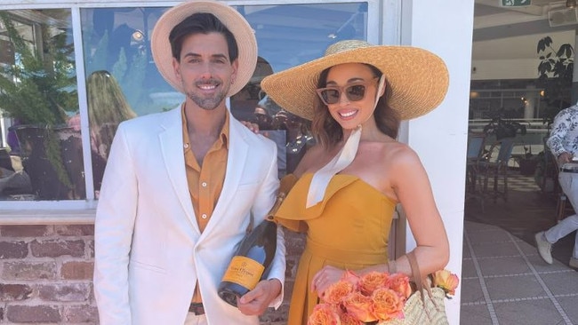 Models Ivan Martin and Ela Ray Markstein celebrate Melbourne Cup Day at the Coogee Pavilion.