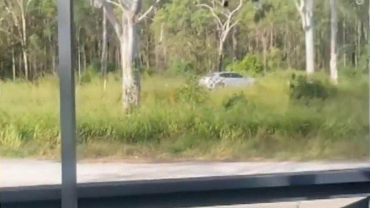 Queensland Police had shot the man after he’d pulled into a rest stop on the Bruce Highway. Picture: 9NEWS