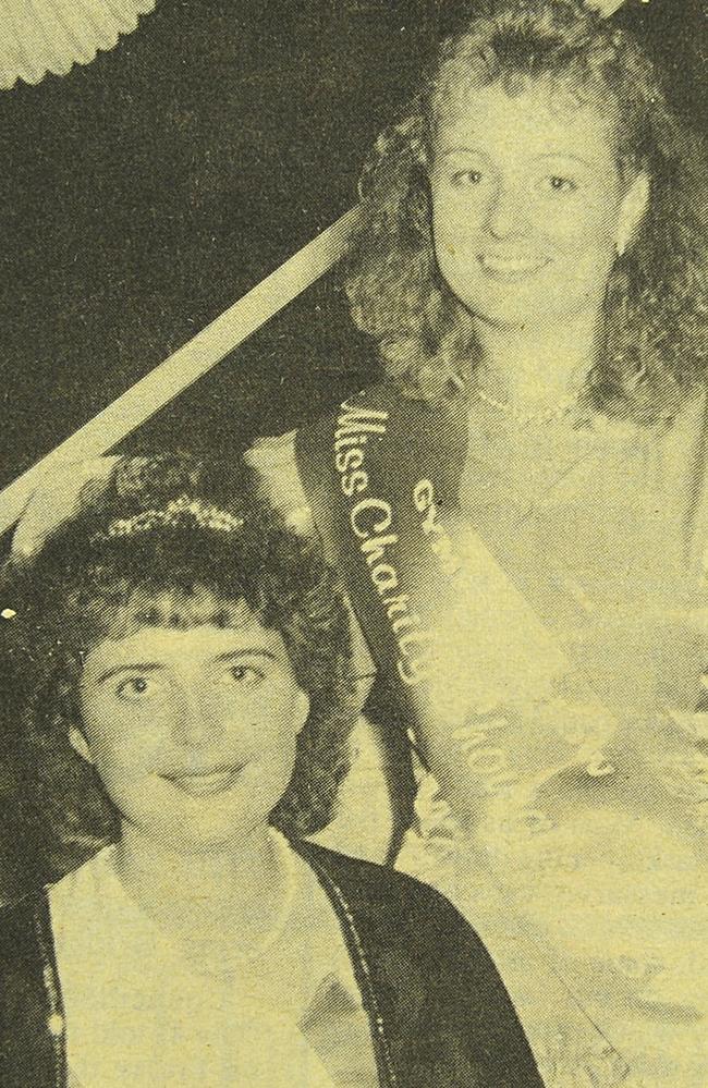 1989 Gympie Showgirl Michelle Cole and Miss Charity Showgirl Cherie Carlson.