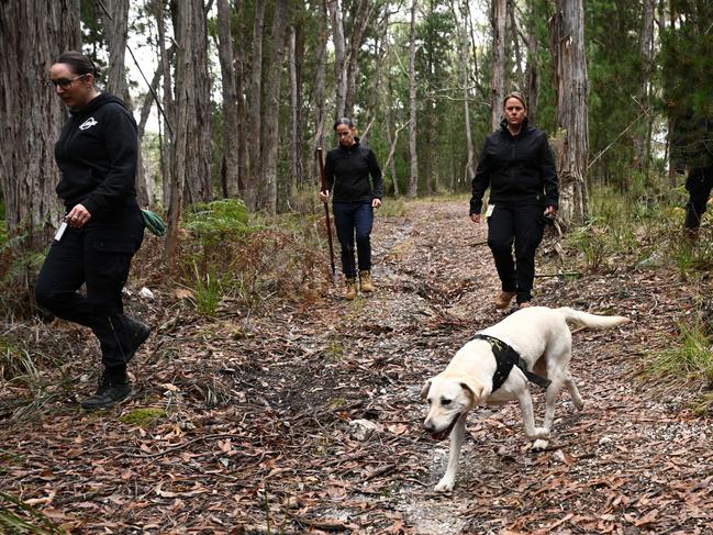 Police in Enfield State Park in Ballarat.. Picture: Joel Carrett