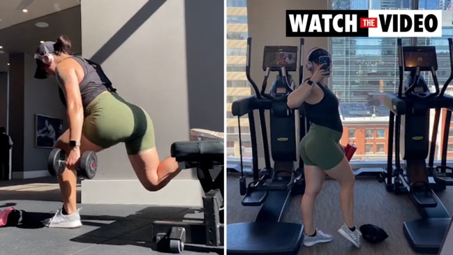 Pregnant woman reveals reason behind insane workouts