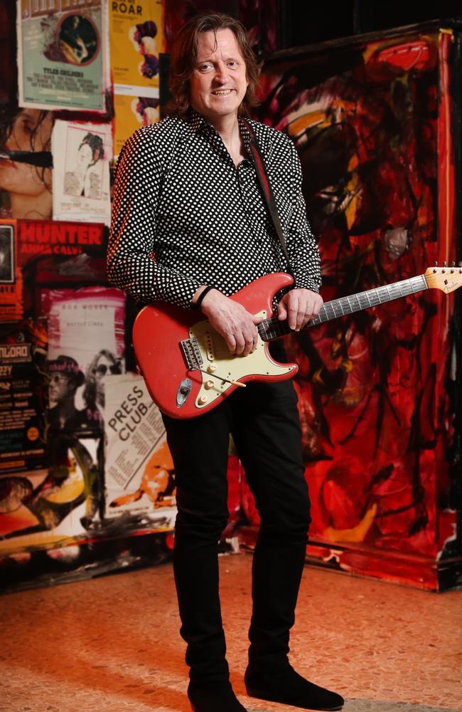 Pictured in Marrickville in Sydney is former Wiggles star Murray Cook. Murray is currently rehabilitating after open heart surgery following a heart attack. He is back making music but taking it easy. Picture: Richard Dobson