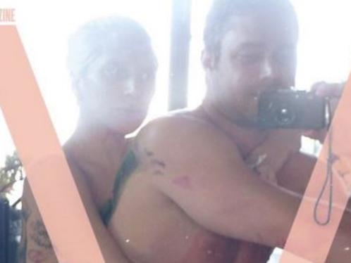 Lady Gaga and fiance have sex on a canvas