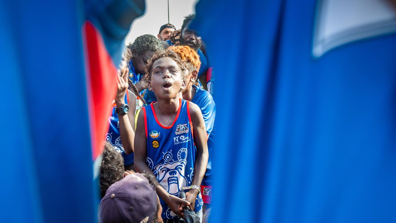 The Tiwi Islands 2020-2021 Grand Final. The Imalu Tigers take on the Walama Bulldogs on Bathurst Island. Photograph: Che Chorley