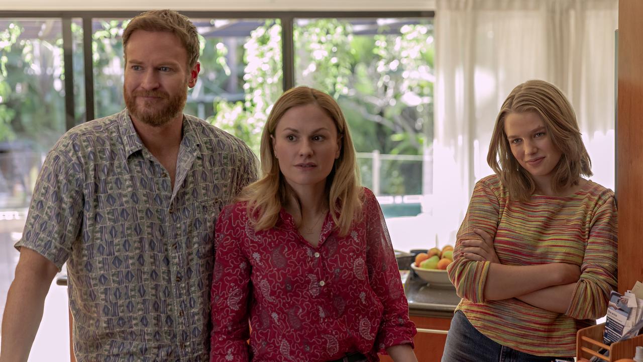 Josh Lawson, Anna Paquin and Teagan Croft in True Spirit. Photo: Julian Panetta/Netflix 2023