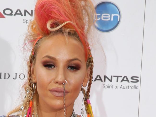 Imogen Anthony on the red carpet at the 2016 ARIA Awards held at The Star Sydney. Picture: Jonathan Ng