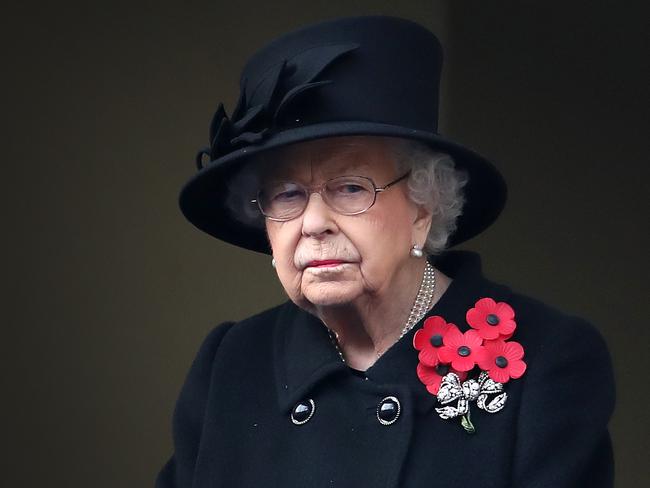 The Queen watches on. Picture: Getty Images