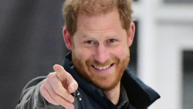 Britain's Prince Harry, Duke of Sussex, attends the "Invictus Games Vancouver Whistler 2025's One Year to Go" winter training camp in Whistler, British Columbia, Canada, February 16, 2024. (Photo by Don MacKinnon / AFP)