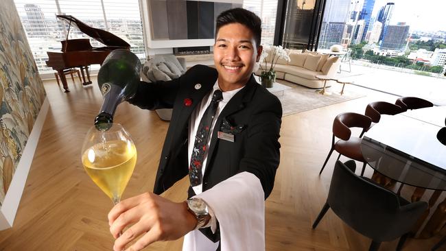 Emporium Hotel South Bank guest relations manager Bobby Calingasan ready to cater to your every need. Picture: Liam Kidston.