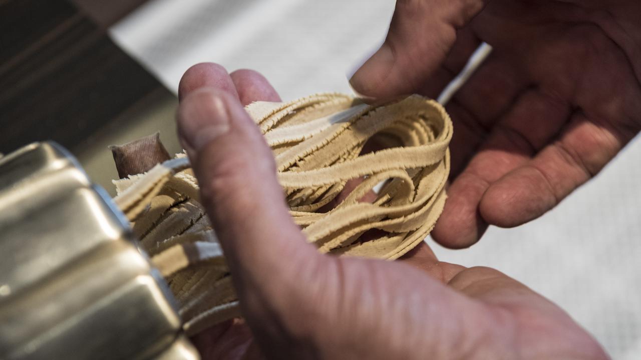 Lily's owner Bruce Ryman making fresh pasta. Picture: Kevin Farmer