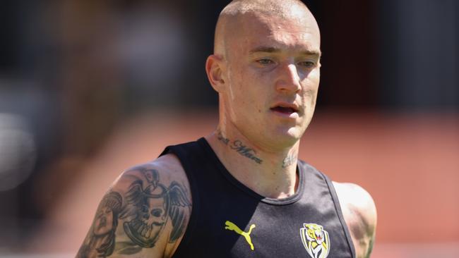 Dustin Martin is back in action, but he is out of contact training until January. Picture: Michael Klein