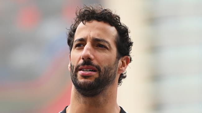 BAKU, AZERBAIJAN - SEPTEMBER 14: Daniel Ricciardo of Australia and Visa Cash App RB walks in the Paddock prior to final practice ahead of the F1 Grand Prix of Azerbaijan at Baku City Circuit on September 14, 2024 in Baku, Azerbaijan. (Photo by Rudy Carezzevoli/Getty Images)