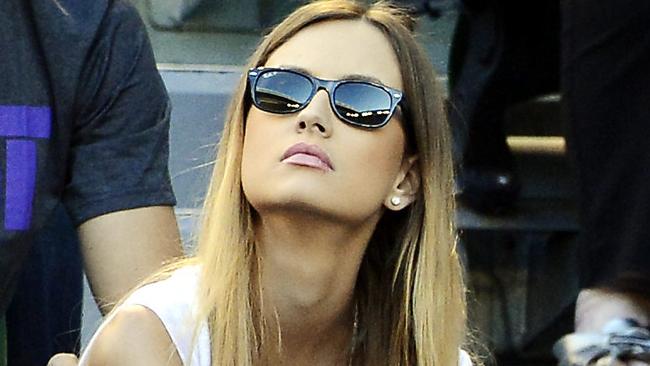 Supportive ... Tomas Berdych's girlfriend Ester Satorova. Picture: News Corp Australia