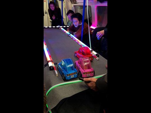 Bizarre hamster race stuns train passengers