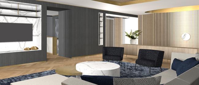 An artist impression of the refurbishment planned for the Soul penthouse. Render: BDA Architects