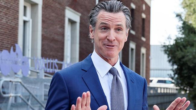 California governor Gavin Newsom has been lifting his profile over the last couple of months. Picture: Getty Images