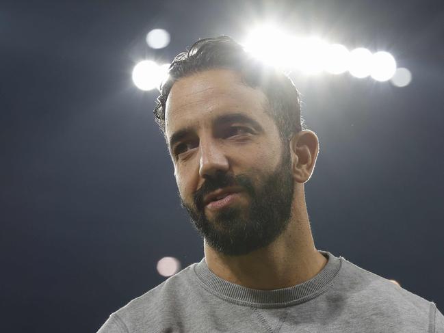 Sporting Lisbon's Portuguese coach Ruben Amorim arrives for the UEFA Champions League football match between SK Sturm Graz and Sporting CP in Klagenfurt, Austria on October 22, 2024. (Photo by ERWIN SCHERIAU / APA / AFP) / Austria OUT