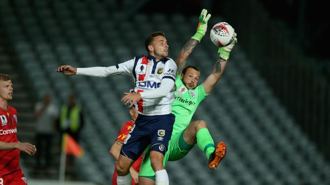 Isaac Richards made one A-League appearance, as well as getting a run in the FFA Cup. Picture: Getty