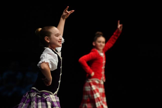 73rd Annual Townsville Eisteddfod at the the Townsville Civic Theatre. Highland Dancing. Isabella Willis and Hayley Winks. Picture: Evan Morgan