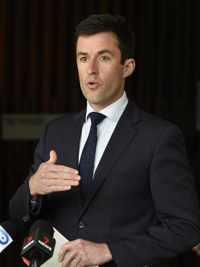 Legal and Social Issues Committee member Liberal MP Matthew Bach asked renters about possible solutions. Picture: Andrew Henshaw