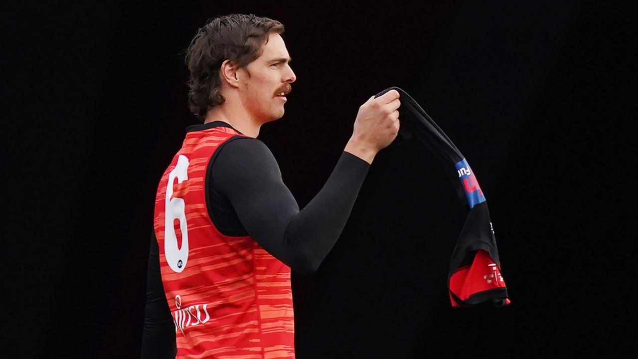 Joe Daniher’s return date remains unknown. Picture: Michael Dodge