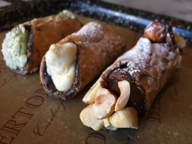 Bertoni’s cannoli will tempt the sweet tooth. Picture: Jenifer Jagielski