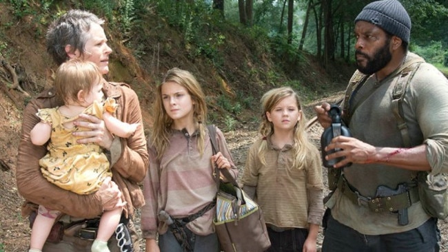 Carol with baby Judith, Lizzie and Mika. This was a shocking story, while the presence of Tyreese, who wanted to kill Carol because she had murdered his sick girlfriend, only added to its power.