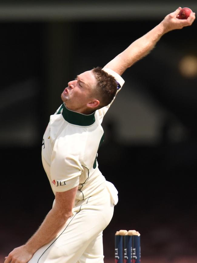 Tom Rogers was the chief destroyer for North Hobart in the CTPL season opener between North Hobart and Greater Northern. (AAP Image/Dean Lewins)