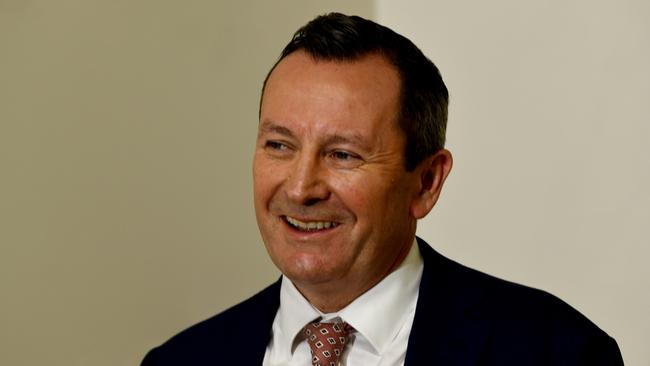 WA Premier Mark McGowan reacts to the news of Cleo Smith safe rescue. Picture: NCA NewsWire /  Sharon Smith