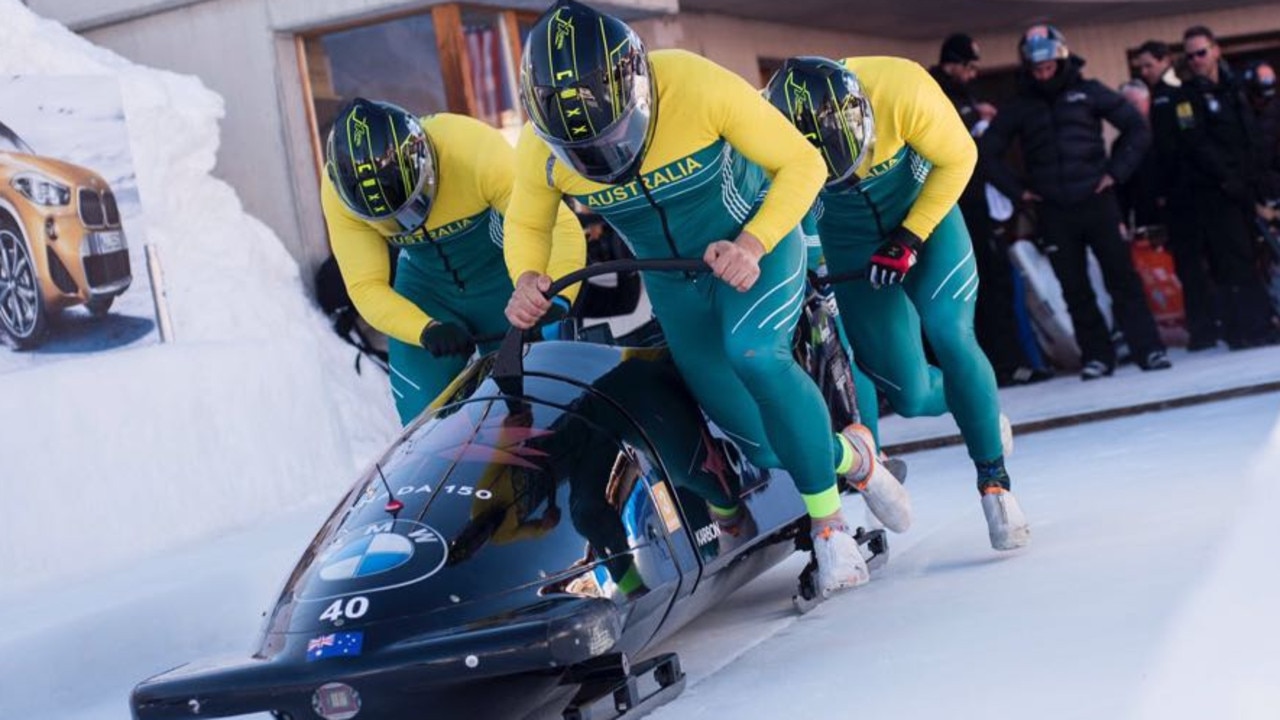 The Australian team competing at the last Winter Olympics.