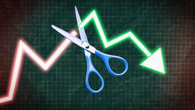 Menzies Research Centre modelling shows a two-year lag in the inflationary impact of ballooning government consumption, which will complicate the RBA’s fight to bring it back to a sustainable level within the 2-3 per cent target band. Artwork: Frank Ling.