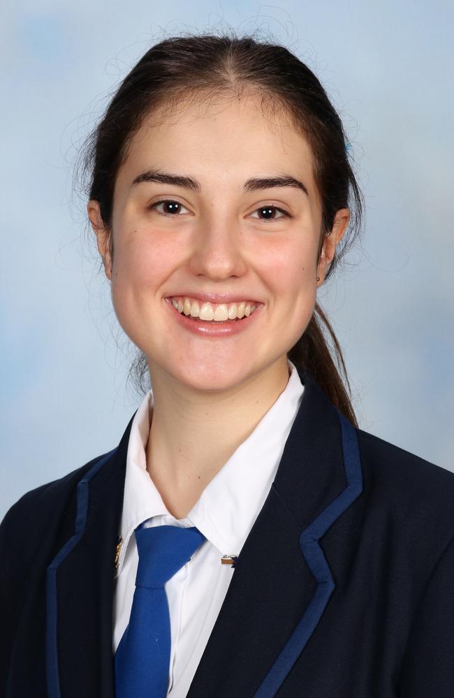 Georgia Souyave-Murphy, Brisbane Girls Grammar School, head girl.