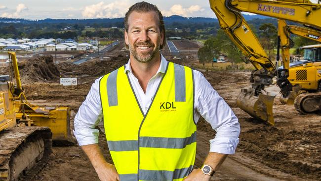 KDL Property Group managing director Kent Leicester at his Rosebank development in Logan Reserve. Picture: Nigel Hallett