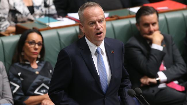 Bill Shorten delivers the 2018 ministerial statement on Closing the Gap. Picture: Kym Smith.