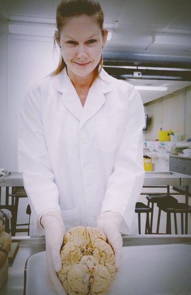 The 40-year-old is currently a PhD scholar in neuroscience. Picture: Supplied/Tanya Duckworth