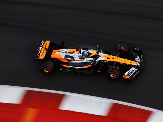 Oscar Piastri driving his McLaren MCL38 Mercedes at Circuit of The Americas in Austin, Texas. Picture: Chris Graythen / GETTY IMAGES NORTH AMERICA