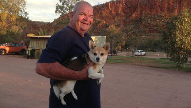 Riverland grandfather Malcolm 'Mal' Todd, 76, of Barmera, with his dog Gracie. Picture: Supplied by family