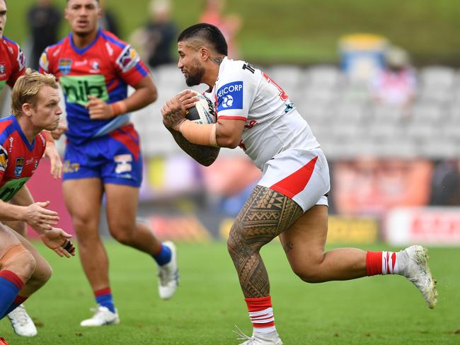 Tristan Alvarado during his Dragons days. Now he will line up for Matraville in the Souths Juniors A-grade grand final. Picture: Robb Cox/NRL Imagery