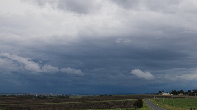 Storm clouds over the Killarney area where a man died after he was caught in flash flooding.